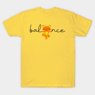 Cat yoga balance T-Shirt